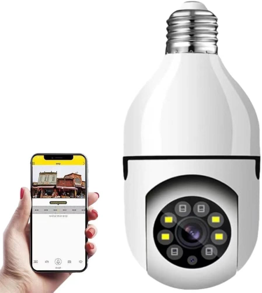 Feamex™ Wireless Wi-Fi Light Bulb Security Camera