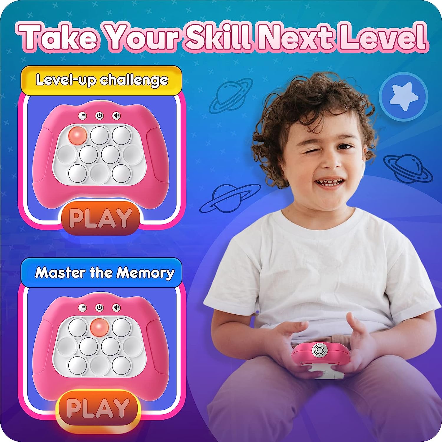 Feamex™ Pop-It Quick Push Electronic Game