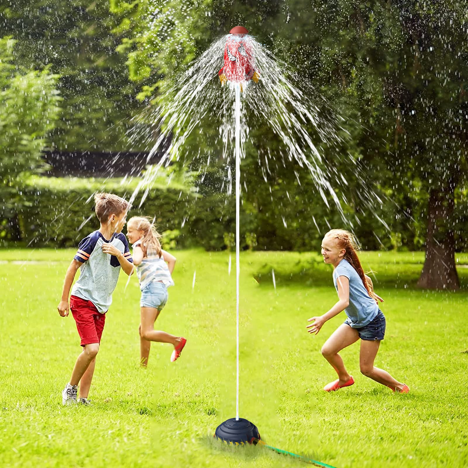 Feamex™ Summer Toy Outdoor Yard Rocket Sprinkler