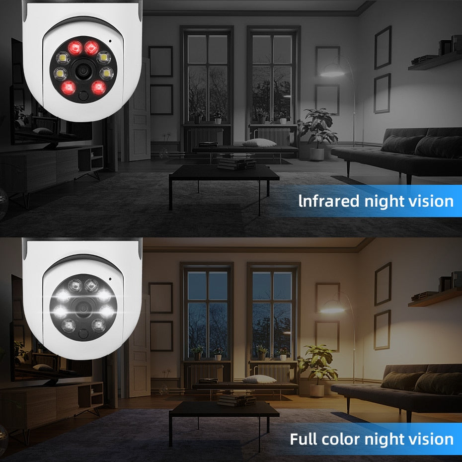 Feamex™ Wireless Wi-Fi Light Bulb Security Camera