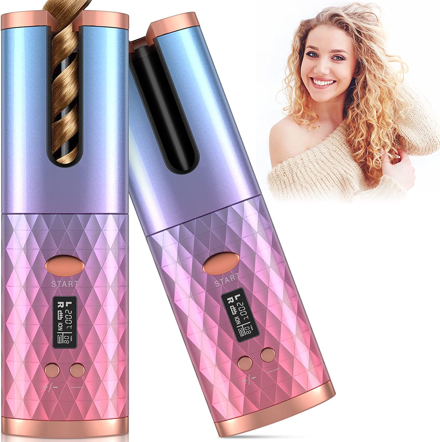 Automatic Hair Curler Purple